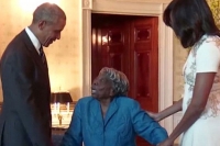 106 year old woman dance with obama and michelle