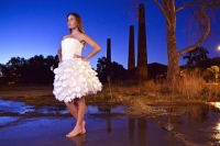 Cheers to uwa scientists dress made from beer