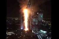 Dubai fireworks celebration goes off despite massive hotel blaze that injured 16