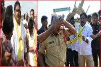 Clash between trs and tdp activists in warangal