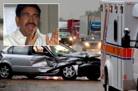 Ap municipal organization minister narayana car accident news