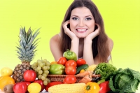 The healthy nutrition food women fitness