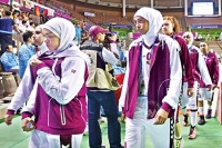 Qatar women basketball team rejected to play match with mangolia team in asian games without burka