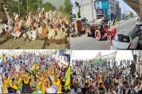 Farmers group blocks all lanes of national highway 9 during bharat bandh