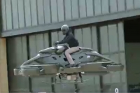 Speeder bike from star wars world s first flying bike makes debut in us auto show