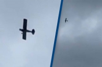 People spot glitch in the matrix as plane stops mid flight and left floating in the sky