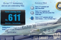 Goair celebrates its 11th anniversary offers fares starting from rs 611