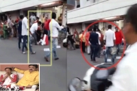 Gujarat bjp mla caught kicking woman on camera she later ties rakhi to him