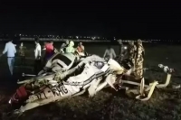 Chopper crashes in chhattisgarh s raipur two pilots dead