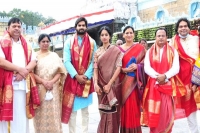 Newly wed karthikeya couple visits tirumala lord venkateshwara swamy