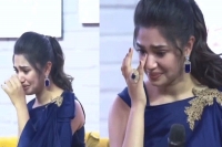 South indian actress krithi shetty becomes emotional with anchors prank