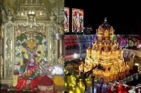 Goddess blesses devotees in sri durgamma devi avatar on day 8 of dasara festivities