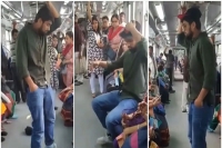 Man uses this bizarre trick to get a seat in crowded metro
