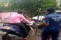 Lawyer knocks down woman cop while fleeing with confiscated scooter