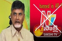 Ntv and sakshi banned in andhra pradesh
