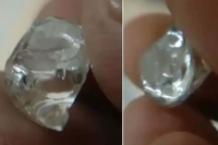 Luck shines on farmer as he mines almost 12 carat diamond
