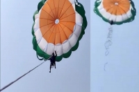 Parachute rope snaps mid air during parasailing in diu couple crashes into sea