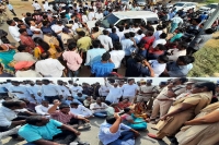 Police obstructs jana sena chief pawan kalyan at mandadam