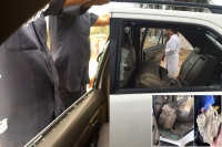 Rahul gandhi s car attacked in gujarat s flood hit banasakantha