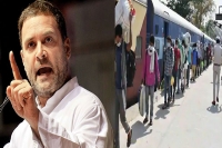 Solve this puzzle rahul gandhi slams centre over migrants train fare