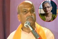 Ram sene chief pramod muthalik likens gauri lankesh to a dog