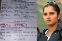 Sania mirza fined for violating traffic rules