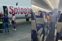 Spicejet aircraft makes emergency landing at delhi airport after crew notices smoke in cabin