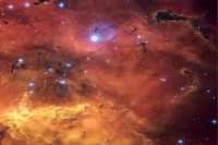 Nasa s hubble telescope captures stunning image of colourful star forming region