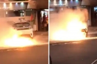 Tata nexon ev bursts in flames first ev fire for tata motors under investigation