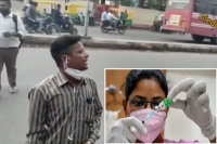 Chalo bhai vaccine vaccine man promotes covid vaccination at bus stop