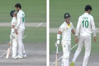 Pak vs aus 3rd test david warner shaheen afridi involved in fun filled face off on day 3