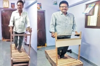Ktr eye caught treadmill is carved by mandapeta carpenter srinivas