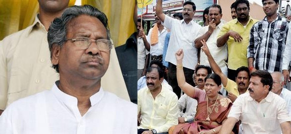 Tdp mla supporters attack on kavuri sambasiva rao house