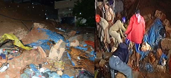 Six killed in wall collapse in hyderabad