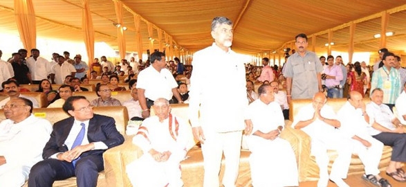 Chandrababu halchal in balakrishna daughter marriage