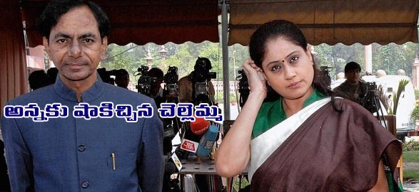 Telangana news mp vijayashanthi vs kcr