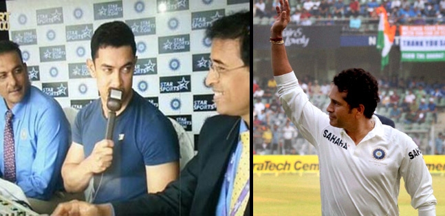 Aamir turns commentator in sachin match