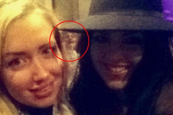 Ghost appears in selfie of two girls