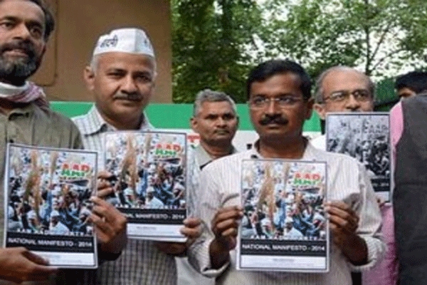 Aap promises full statehood for delhi