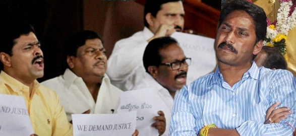 Tdp mps fire on ys jagan deeskha