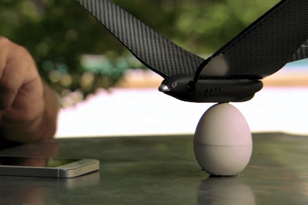Bionic bird is an app controlled drone that flies like a flappy bird and controlled by your phone