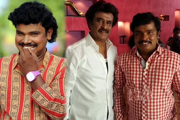 Sampunesh babu takes photo with super star rajnikanth