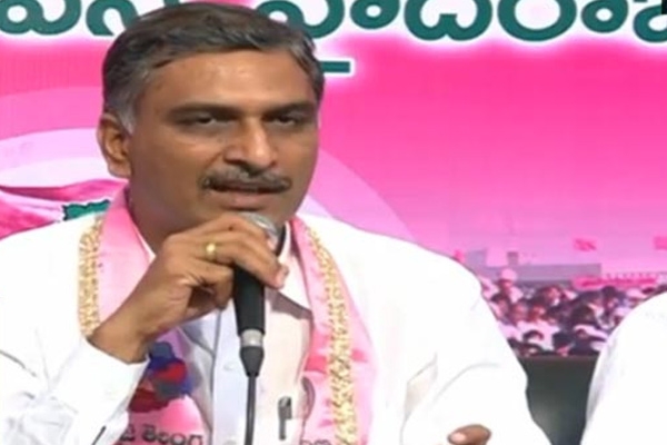 Harish rao fires on congress leaders walkout
