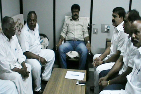 Mla balakrishna visit in hindupuram