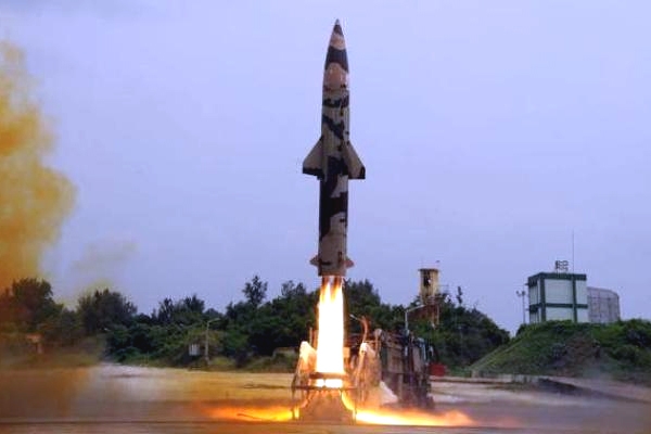 India successfully test fired indigenously developed nuclear capable prithvi ii surface to surface missile