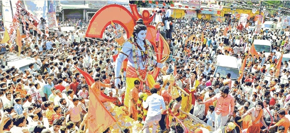 Srirama navami procession in hyderabad