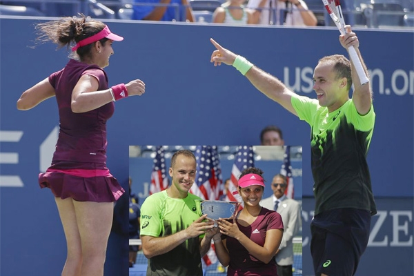 Sania mirza bruno win us open mixed doubles title
