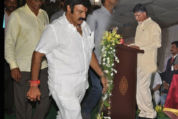 Balakrishna leg political entry to tdp chandrababu naidu win