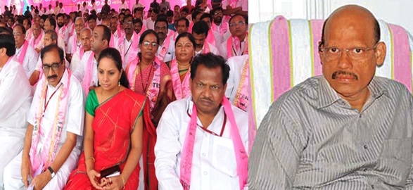 Trs cadre fire on minister tg venkatesh
