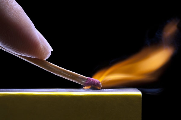 Woman set fires her husband